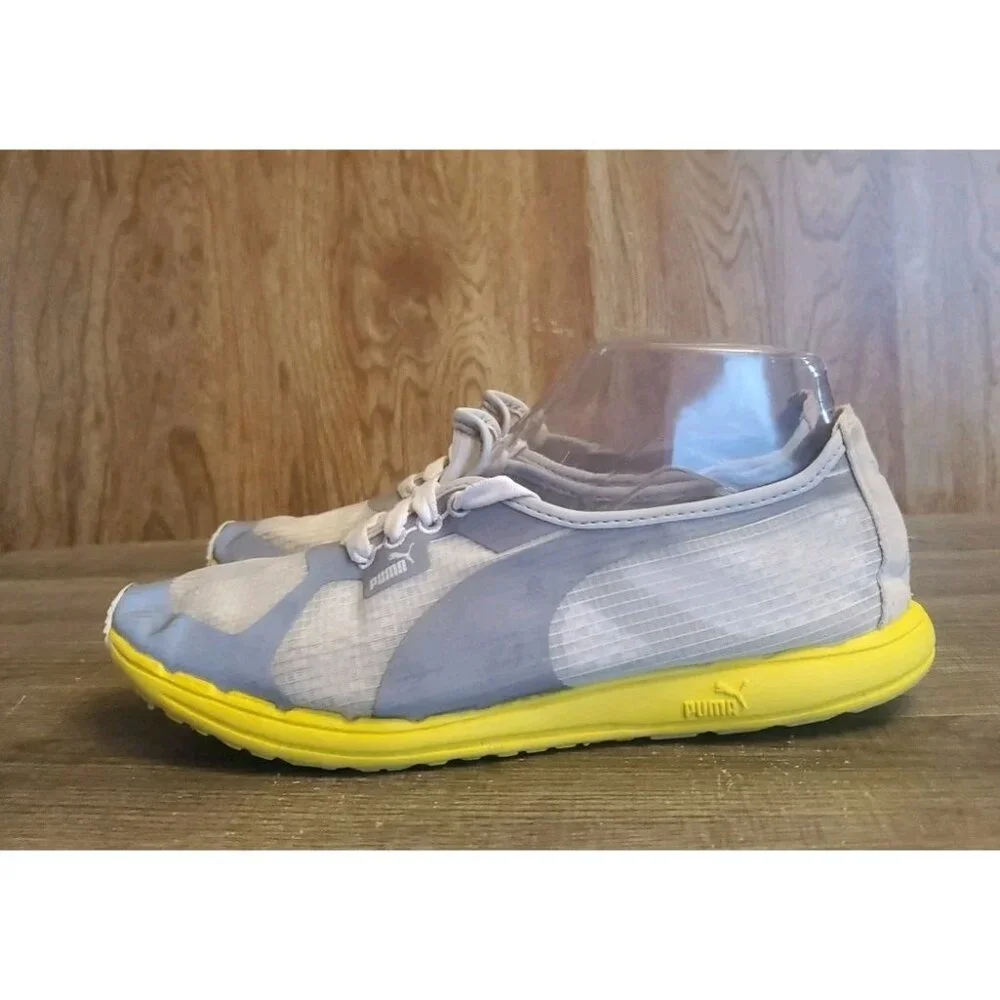 Puma Eco OrthoLite Shoes Sneakers Womens Size 7 Gray‎ Yellow